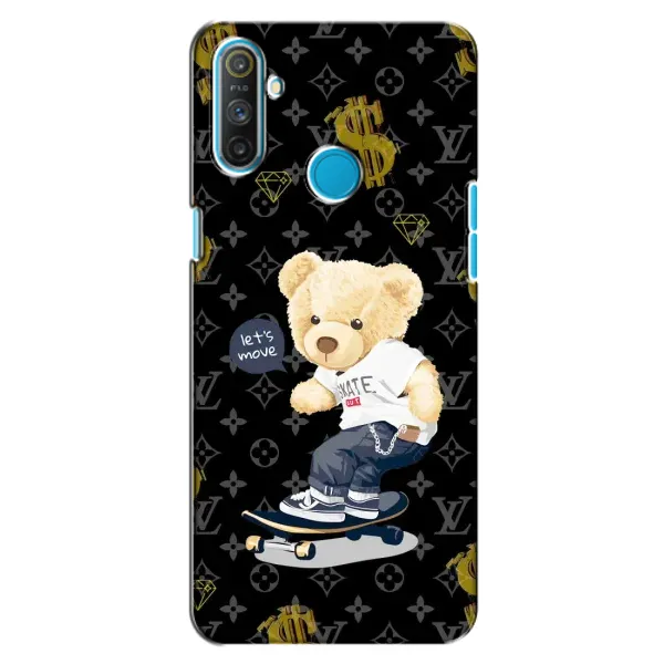 Чехол с рисунком «Скейтер Тедди» для Realme C3
