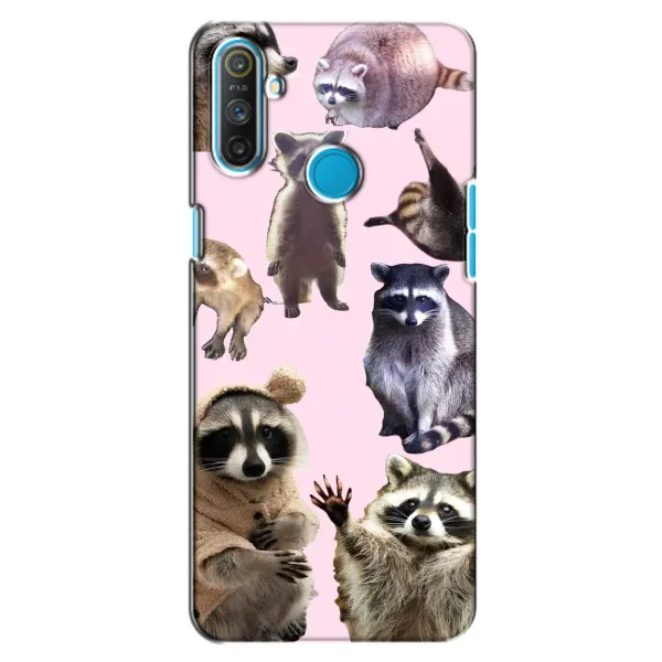 Чехол с рисунком «Смешные Еноты» для Realme C3
