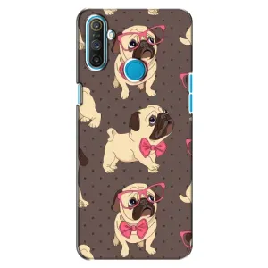 Чехол (ТПУ) Милые собачки для Realme C3 (Собачки Мопсики)