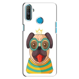Бампер для Realme C3 с картинкой "Песики" (Собака Король)