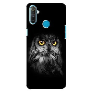 Чехлы с принтом СОВЫ для Realme C3 (Сова на чёрном)