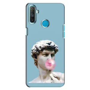 Бампер с принтом Мемы для Realme C3 (Статуя Давида)