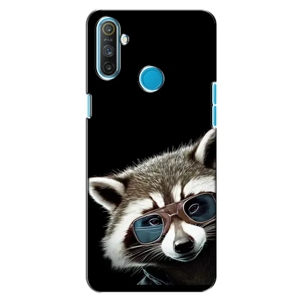 Чехол с рисунком «Стильный Енот» для Realme C3