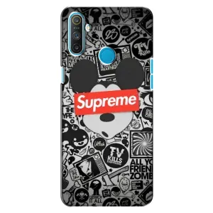 Чохол з Брендами одягу на Реалмі С3 (Supreme Маус)