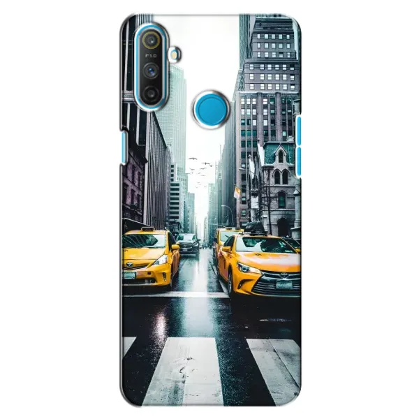 Чехол с рисунком «Такси» для Realme C3