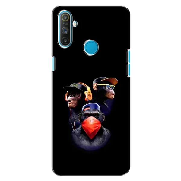 Чехол с рисунком «Три обезьяны» для Realme C3