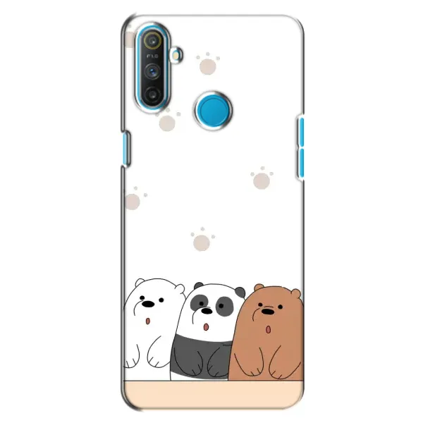 Чехол с рисунком «Удивленные медвеженки» для Realme C3