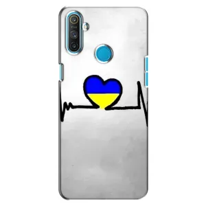 Силиконовый Чехол на Realme C3 (Я-Украина) (Украинская кардиограмма)