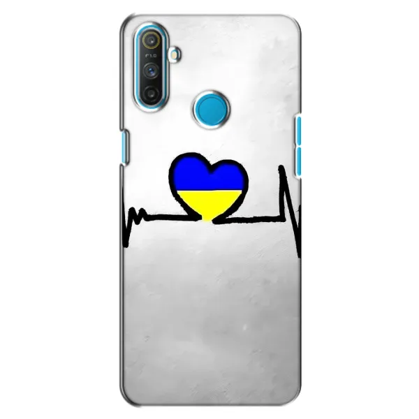 Чехол с рисунком «Украинская кардиограмма» для Realme C3