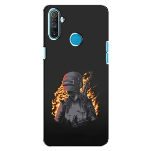 Чохол з картинкою "Герой Pubg" на Realme C3 (В полум'ї)