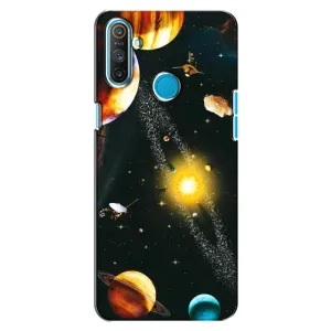 Чохол (ТПУ) з планетами на Realme C3 (Вид з космосу)