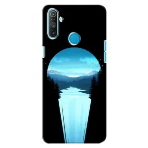 Летний Чехол на Realme C3 (Синий Водопад)