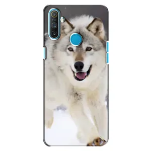 Чехол с Волком на Realme C3 (Волк на снегу)