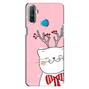 Чехол на тематику: Коты для Realme C3 (Зимний кот)
