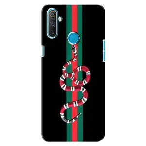 Чехлы Бренд GUCCI для Realme C3 (Змей Гуччи)