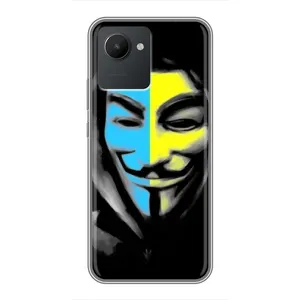 Чехол с Украинской символикой на Реалми С30 (Анонимус патриот)