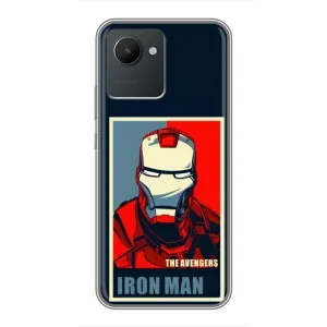 Чехол Супергерой Железный человек на Realme C30 (Art Iron man)