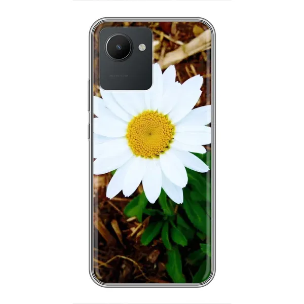 Чехол с рисунком «Белая ромашка» для Realme C30 Чехол с рисунком «Белая ромашка» для Realme C30
