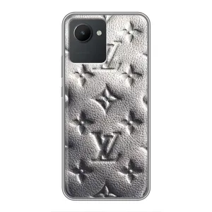 Текстурный Чехол Louis Vuitton для Реалми С30 (Бежевый ЛВ)