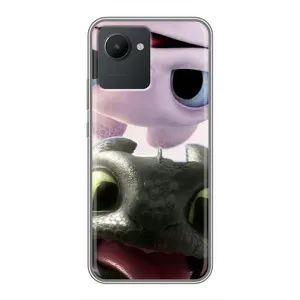 Чохол дракон Беззубик для Realme C30 (Беззубик і Денна Лють)
