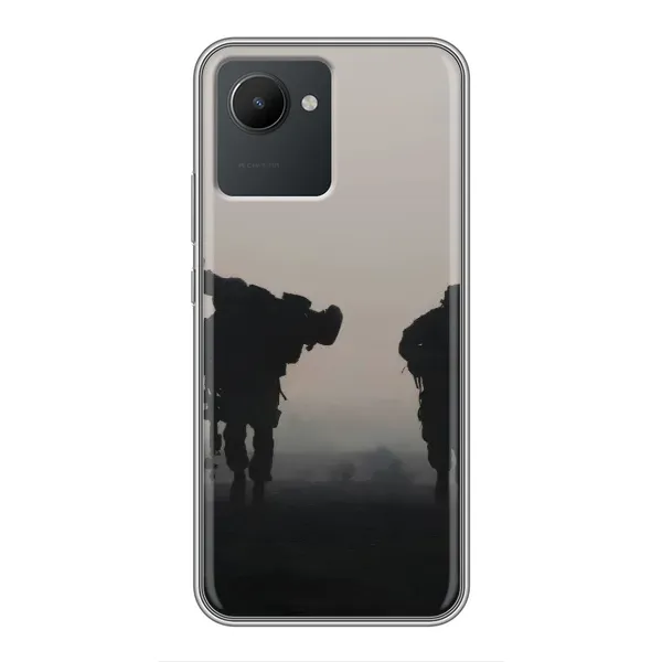 Чехол с рисунком «Бой солдат» для Realme C30 Чехол с рисунком «Бой солдат» для Realme C30