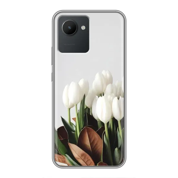 Чехол с рисунком «Букет тюльпанов» для Realme C30