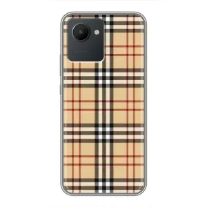 Чехол с рисунком «Burberry стиль» для Realme C30