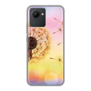 Силиконовый Чехол с одуванчиками на Realme C30 (Цветок-одуванчик)
