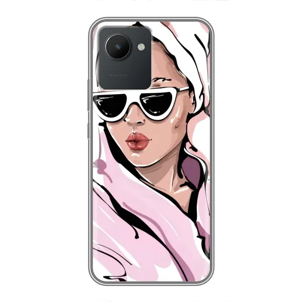 Чехол с рисунком «Девушка в халате» для Realme C30 Чехол с рисунком «Девушка в халате» для Realme C30