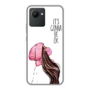 Чехол Стильные девушки на Realme C30 (Девушка в маске)