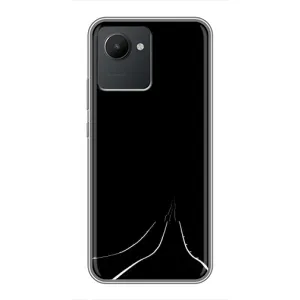 Чохол з картинками на чорному фоні для Realme C30 (Дорога)