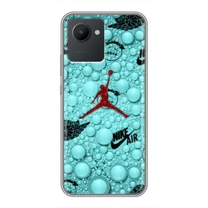 Силиконовый Чехол Nike Air Jordan на Реалми С30 (Джордан Найк)