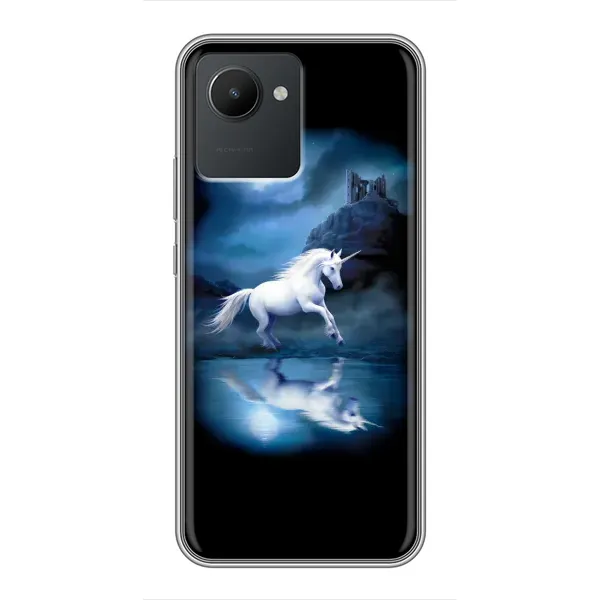 Чехол с рисунком «Единорог» для Realme C30 Чехол с рисунком «Единорог» для Realme C30