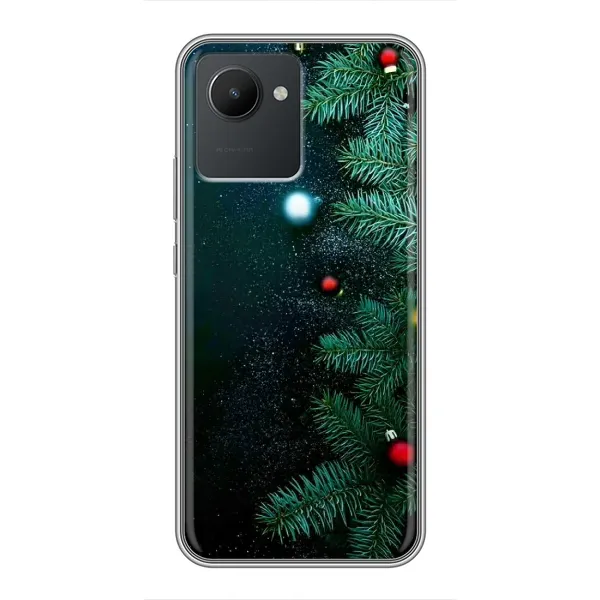 Чехол с рисунком «Елка» для Realme C30