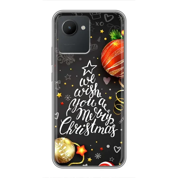Чехол с рисунком «Елочка» для Realme C30