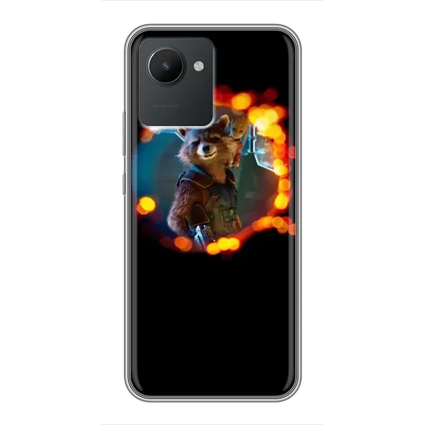 Чехол с рисунком «Енот Ракета» для Realme C30