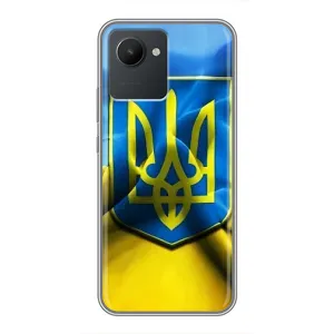 Чохол з картинкою (Патріотичний ГЕРБ) на Realme C30 (Герб і Прапор України)