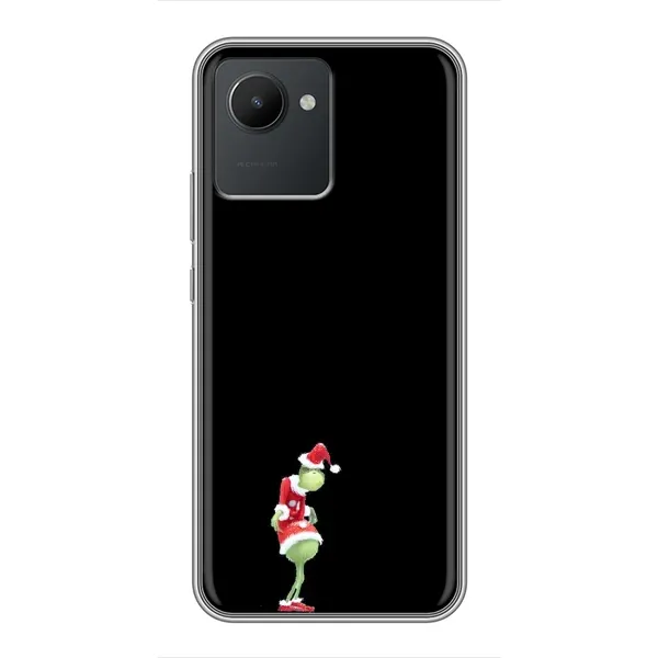 Чехол с рисунком «Гринч на чорном» для Realme C30 Чехол с рисунком «Гринч на чорном» для Realme C30