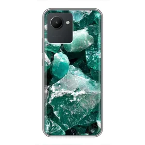 Чехол (Дорого -богато) на Realme C30 (Изумруд)