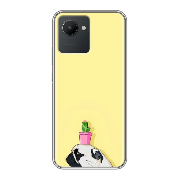Чехол с рисунком «Кактус на голове» для Realme C30 Чехол с рисунком «Кактус на голове» для Realme C30