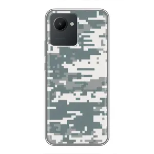 Камуфляжный Чехол для Реалми С30 (Камуфляжный Хаки)