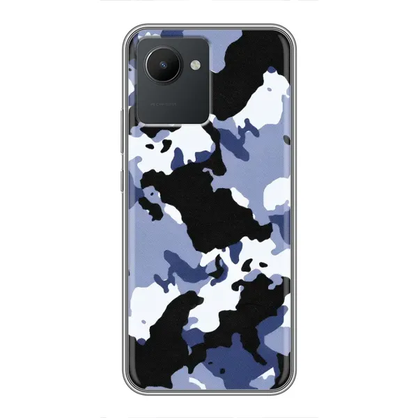 Чехол с рисунком «Камуфляжный Серый» для Realme C30 Чехол с рисунком «Камуфляжный Серый» для Realme C30