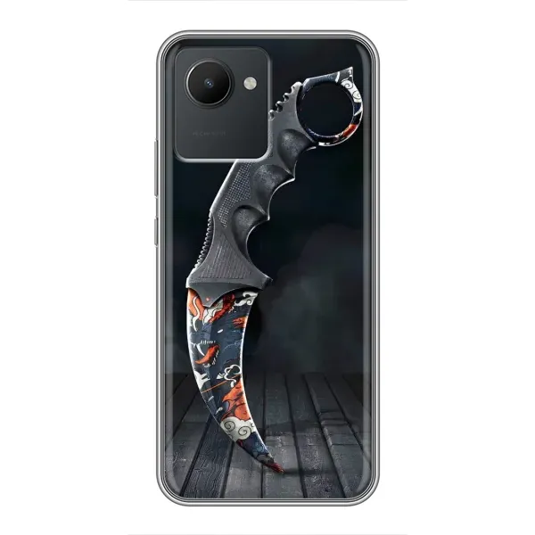 Чехол с рисунком «Кинжал КС ГО» для Realme C30 Чехол с рисунком «Кинжал КС ГО» для Realme C30