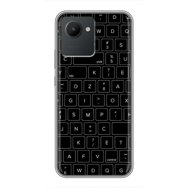 Чехол с рисунком «Клавиатура» для Realme C30 Чехол с рисунком «Клавиатура» для Realme C30