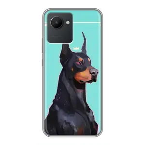 Чехол ДОБЕРМАН для Realme C30 (Король доберман)
