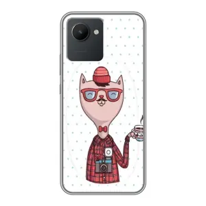 Чехол на тематику: Коты для Realme C30 (Кот аристократ)
