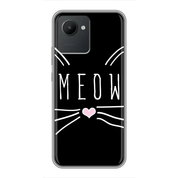 Чехол с рисунком «КОТИК MEOW» для Realme C30 Чехол с рисунком «КОТИК MEOW» для Realme C30
