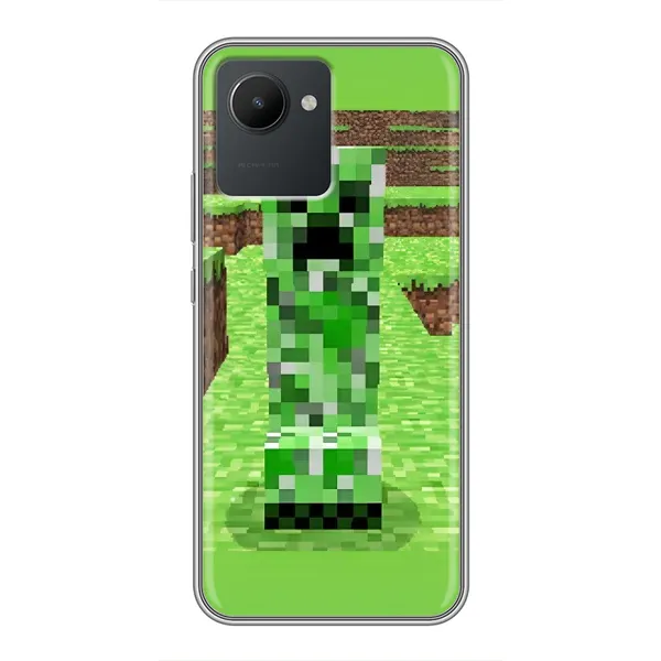 Чехол с рисунком «Крипер 2» для Realme C30 Чехол с рисунком «Крипер 2» для Realme C30