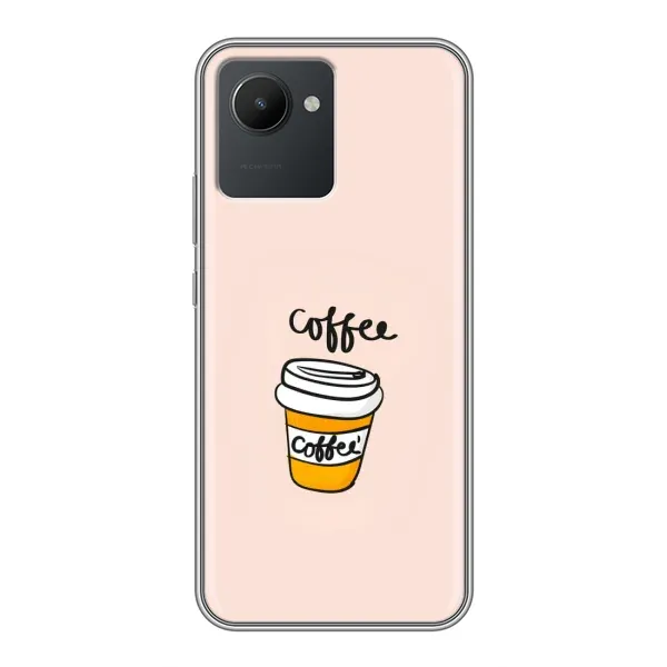 Чехол с рисунком «Кружка кофе» для Realme C30 Чехол с рисунком «Кружка кофе» для Realme C30