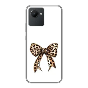 Чохол банти для Realme C30 (Леопардовий бант)
